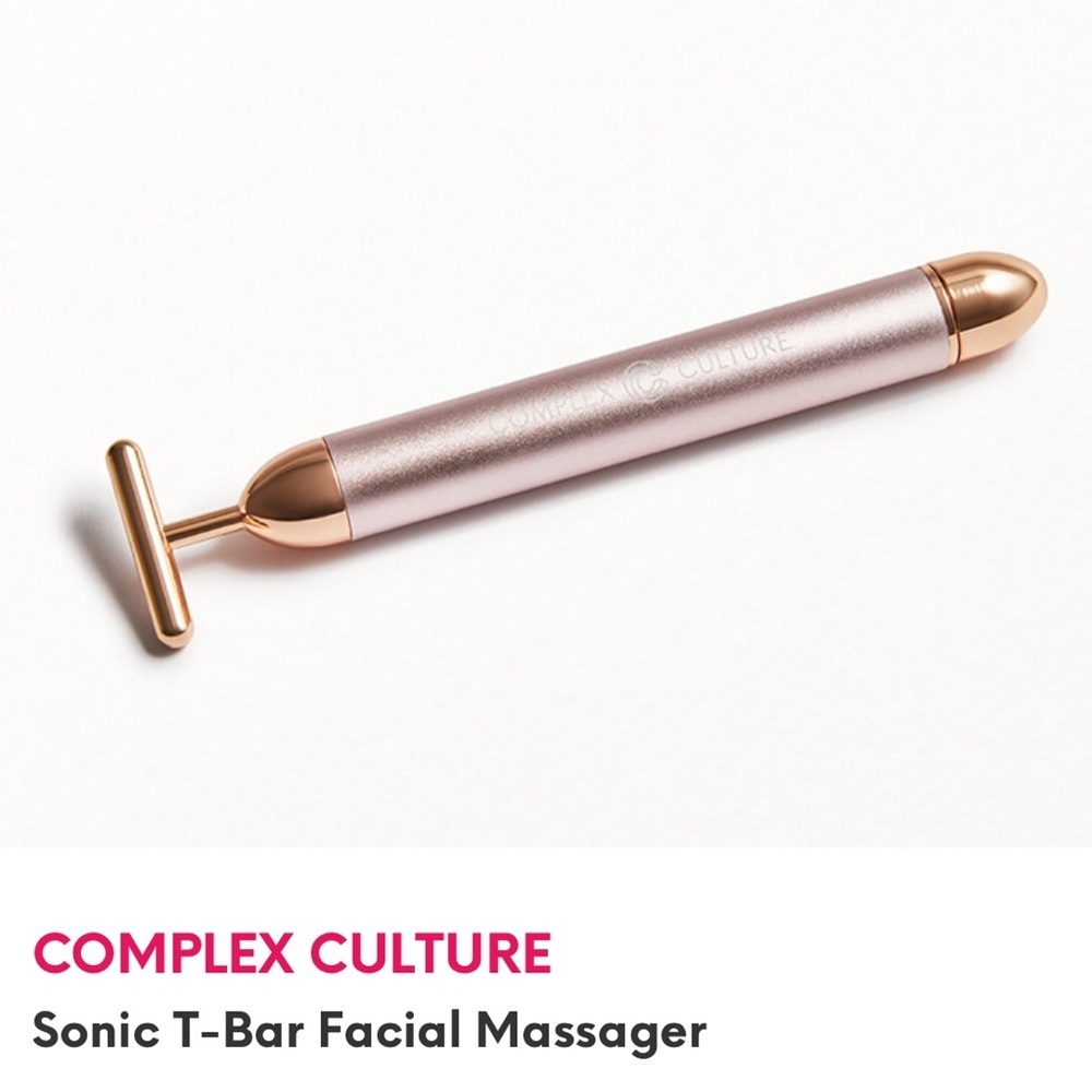✨ COMPLEX CULTURE Sonic T-Bar Facial Massager - Picture 1 of 5